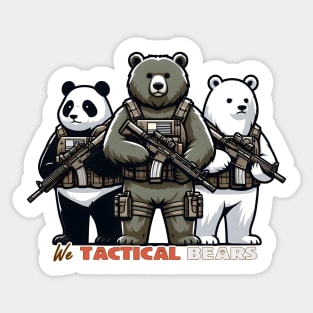 We Tactical Bears Sticker